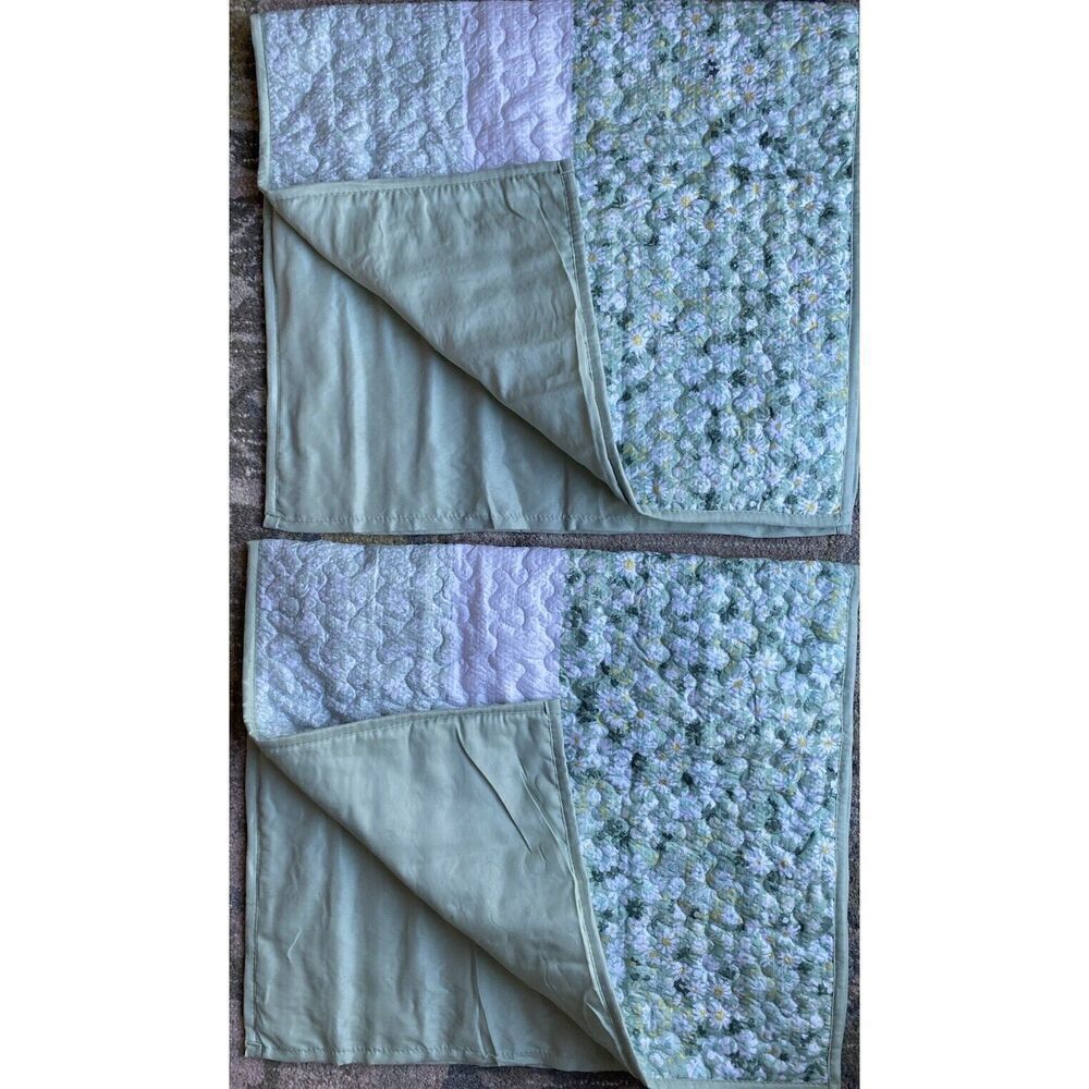 Madison Park Quilted Floral Bed Pillow Sham Set